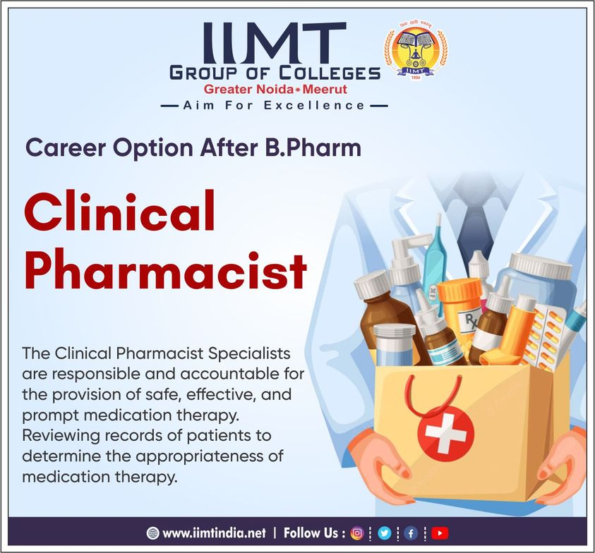 iimtnoida's tweet photo. Career Option After B. Pharm
Clinical Pharmacist
https://t.co/UOh7RIbr6l
Call Us: 9520886860
#IIMTNoida #IIMTGreaterNoida #IIMTIndia
#DpharmaAdmission2023
#AdmissionOpenSession #MPharma2023
#BPharma #PharmacyCollege
#AKTUadmissiongreaterNoida
#BPharmaAdmission2023 https://t.co/92uoAqOiEk