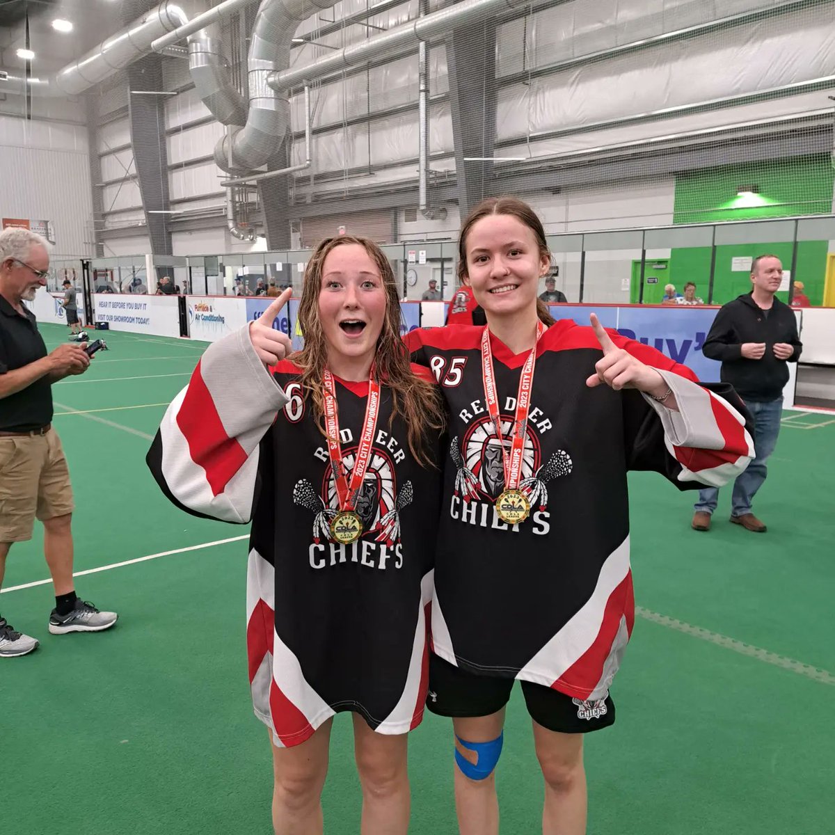 StgermainTravis's tweet photo. CDLA Gold for the U17A Chiefs! Next step is provincial championship vs the winner of the North. What a special group of young men and women who put their everything into the sport they love! I'm truly honored they've allowed me to be a part of their journey! https://t.co/B0Ifwh7due