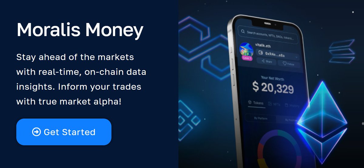 Narinda50538764's tweet photo. 1/5  Welcome to the world of Moralis Money! This tool is a new online tool that helps you find new cryptocurrencies to invest in by using some proprietary search functions and filters. @moralismoney https://t.co/nhTmv99M3N