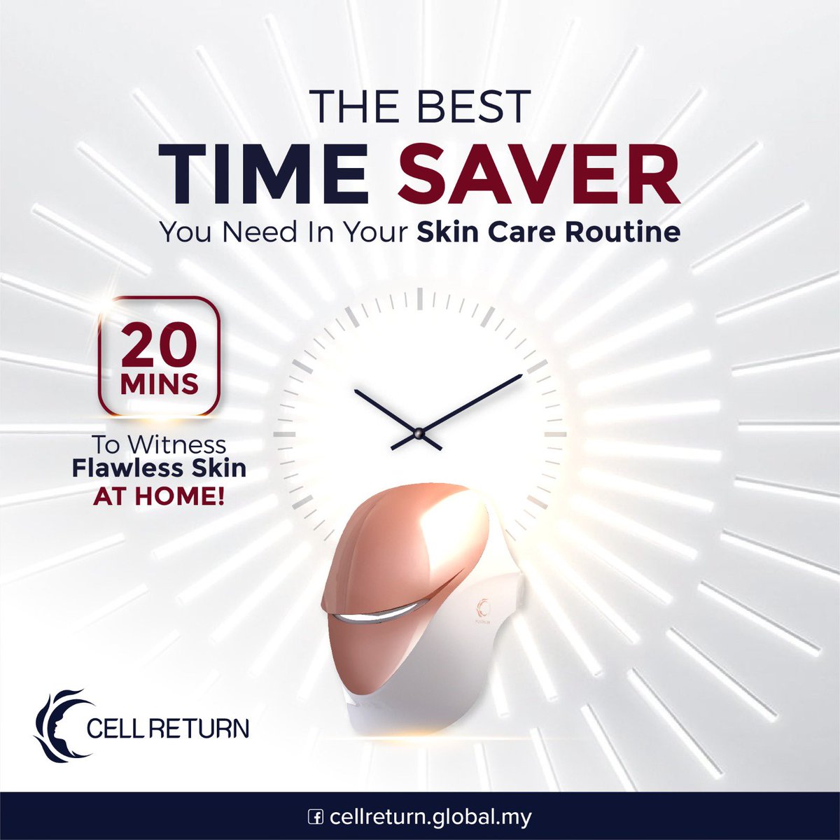 cellreturn_my's tweet photo. Whether you experience acne, dull skin or even signs of ageing, this #cellreturnplatinum will amp up your skincare routine. Usually, a session takes around 20 minutes, except for the fast mode. More info 👉🏼 https://t.co/28DKiASgqp

#cellreturnledmask #skincareroutine #kbeauty https://t.co/4PJKjKtCMF