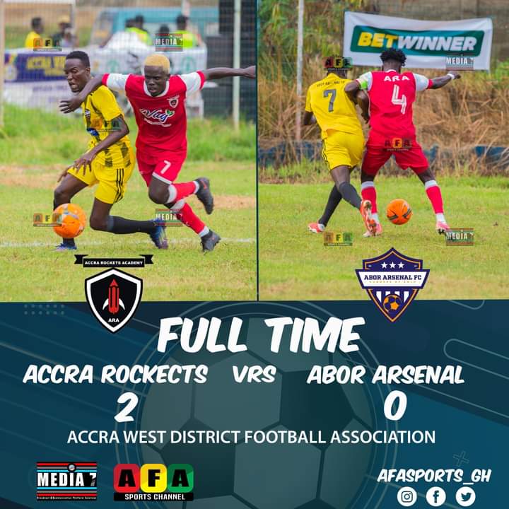 Accrarocketsac1's tweet photo. THE WORK HAS BEEN DONE  ⚽️🚀🔴⚫⚪

Accra Rockets 2 🆚 Abor Arsenal 0

🏟️ Liberty Park Dansoman

#ARA | #AccrarocketsvsAborArsenal

#WeAreThePeoplesClub

#NEXT https://t.co/gcLlUa268H