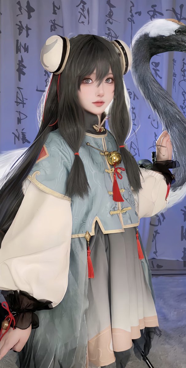 申鶴

イラスト/画师大大：@issign 🙇🏻‍♀️

#GenshinImpact #Cosplay https://t.co/9kKkQxWLEL