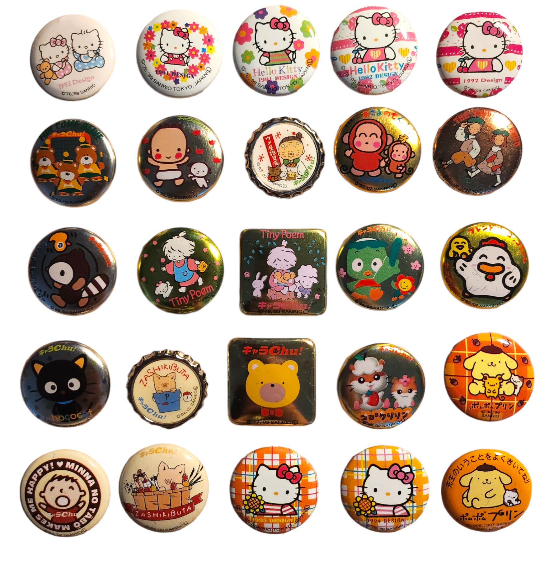 annehero.world on X: various sanrio pins from 1996 - 2003ish   / X