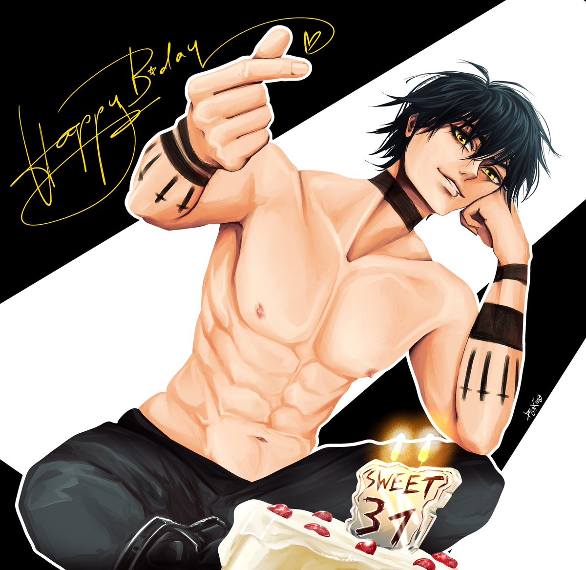 Today‘s the birthday of one of my favorite fellow artists - happy b-day, <a href="/laosmut/">laosmut</a> ! 🥳