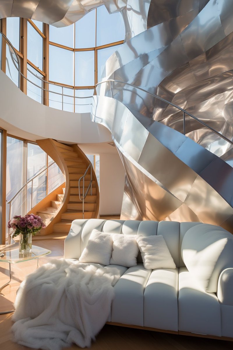 AsperisTerra's tweet photo. Eclectic interior design featuring iridescent metal siding, transforming this futuristic capsule habitat into a mesmerizing and vibrant space. #EclecticDesign #MetalSiding #FutureHabitat #Interiors #CapsuleLiving #Mesmerizing #Design https://t.co/FaQt8iqhhx