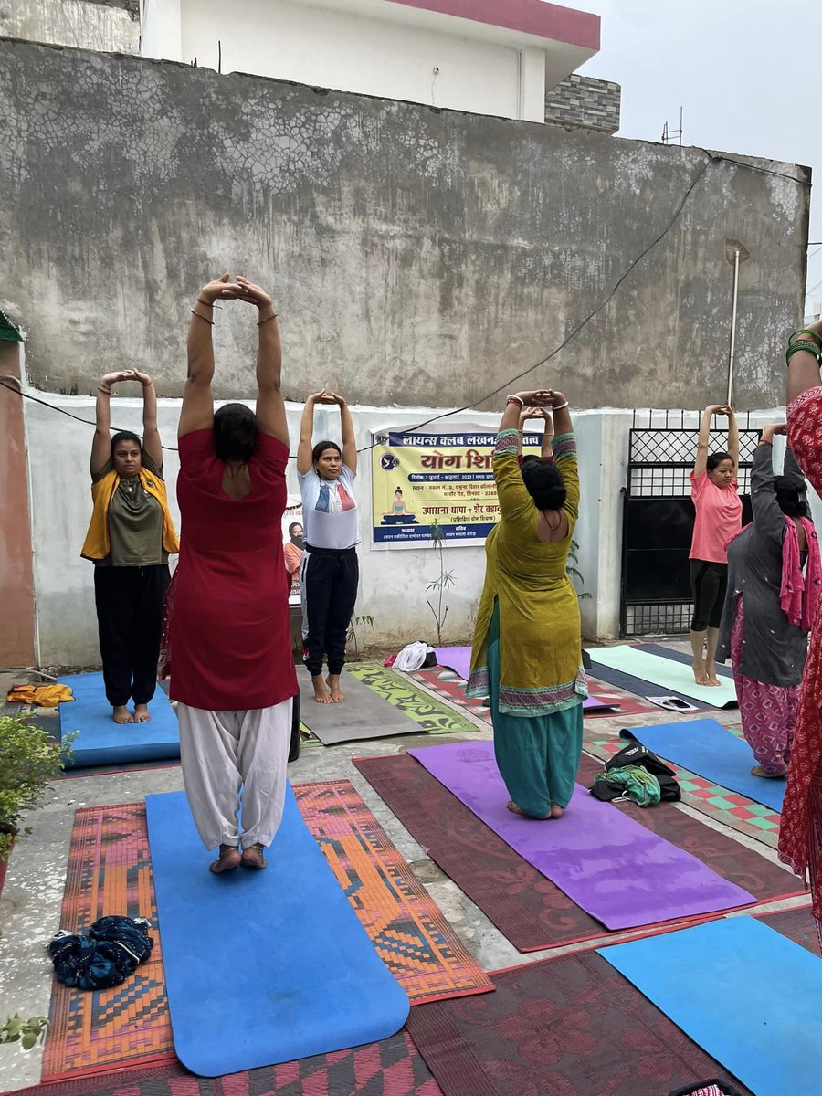 Lions Club Lucknow Astitva, has organised a week long Yoga Camp, at Malhaur road Yoga guru.
The session for today (06-07-2023) was For Hypertension and neuro issues.