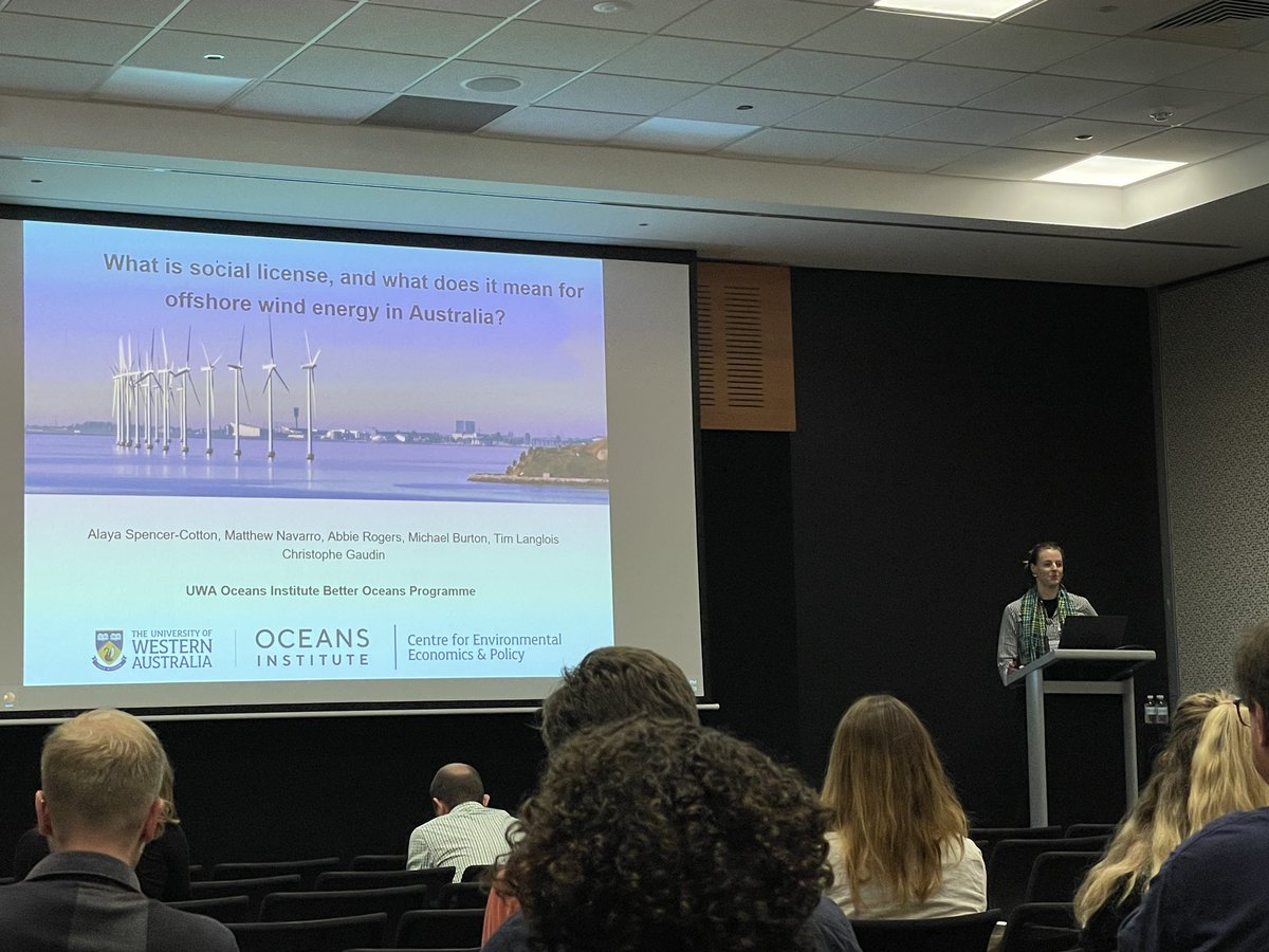 Dr Charlotte Birkmanis 佳兰 (@charlottebirky) on Twitter photo Social license for offshore wind in Australia - who, what, why and how?
<a href="/Alaya_SC/">Alaya Spencer-Cotton</a> is looking into this with <a href="/uwaoceans/">UWA Oceans Institute</a>
<a href="/AMSAconf/">AMSA-NSMSS 2024 Conference</a> Social license for offshore wind in Australia - who, what, why and how?
<a href="/Alaya_SC/">Alaya Spencer-Cotton</a> is looking into this with <a href="/uwaoceans/">UWA Oceans Institute</a>
<a href="/AMSAconf/">AMSA-NSMSS 2024 Conference</a>
