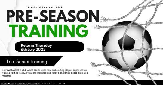 ‼️ WE ARE BACK ‼️⚽️

📍 CARDIGAN 3G Pitch ‼️

⏰ 6:15 for 6:30pm Start ‼️

📅 TONIGHT 

Looking forward to get back do it after a successful season for both sides last year 🏃‍♂️ 

Are you new to the area? Fancy re-igniting your football career or fancy a change?