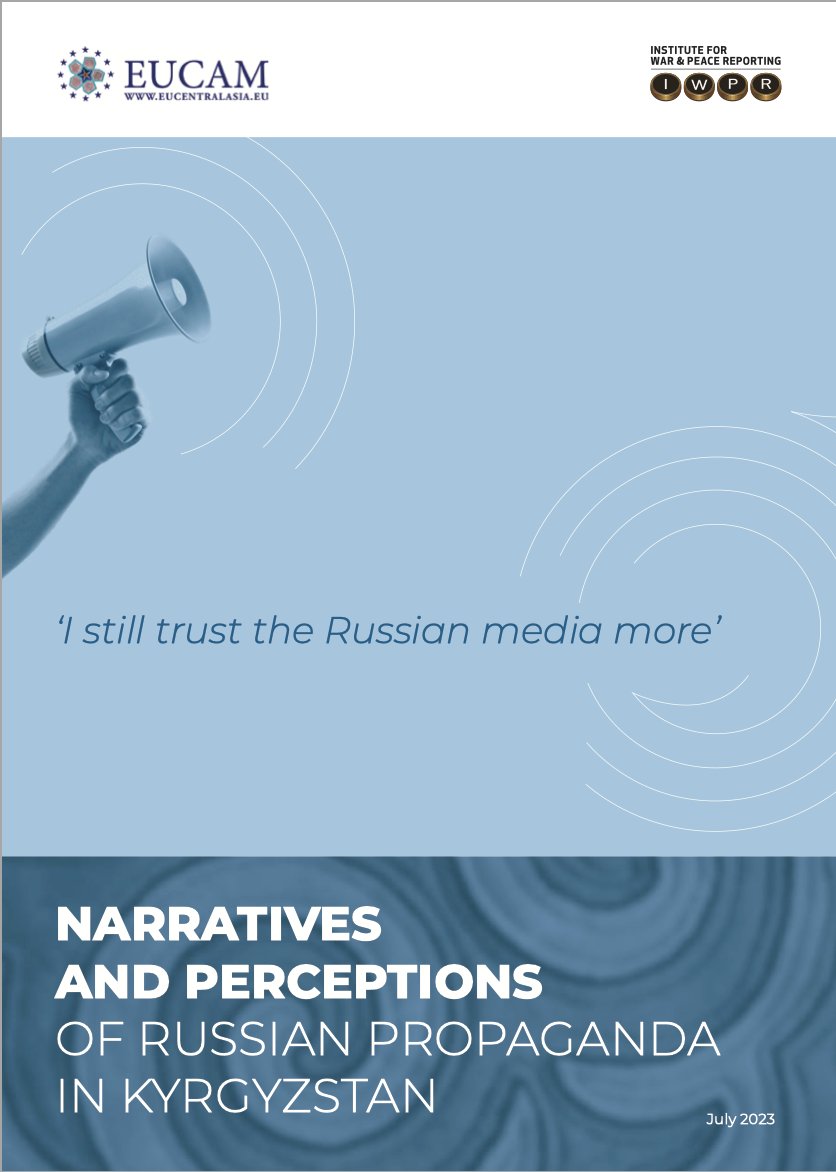 cabarasia's tweet photo. NARRATIVES AND PERCEPTIONS OF RUSSIAN PROPAGANDA IN KYRGYZSTAN - https://t.co/C31qkMJK2n
This study is the outcome of the research implemented by @IWPR in cooperation with the @CessEUCAM
#IWPR #CABARasia https://t.co/4BSNjI6GRd
