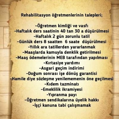 magdur_sesi's tweet photo. Özel rehabilitasyon merkezleri sahipleri eğitimsiz niteliksiz kişilerdir Bakanlığa sadece zam için giderler ve istediklerini alırlar öğretmene veriler değer ise asgari ücret ve mobbing hakkımı helal etmiyorum. @RTErdogan @tcmeb @tcookgm @DrSinanOgan @farukyelkenci @Yusuf__Tekin https://t.co/b3ibOmZ6ry