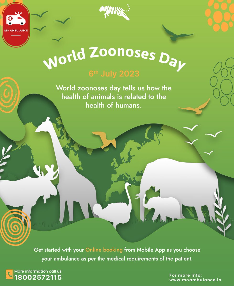 MoAmbulance's tweet photo. World zoonoses day tells us how the health of animals is related to the health of humans.
Phone: 18002572115 | Email: info@moambulance.in
Visit Us: https://t.co/a6wfBeXkAB
#WorldZoonosesDay #moambulance #healthcare #healtcareinnovation #odisha #emergencyresponse #patientcare https://t.co/rGQYj4n89o