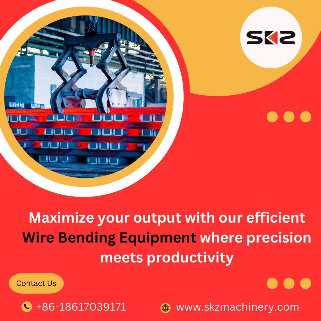 skzmachinery's tweet image. 📢 Exciting News! 🎉 Discover the Perfect Wire Bending Equipment at SKZ Machinery! 💪🔧
🌐skzmachinery.com
📱 +86-18617039171
👍 Follow our page for updates and industry insights!
#skzmachinery #bangalore #stirrupmakingmachine #machinery #constructioninnovation #machine