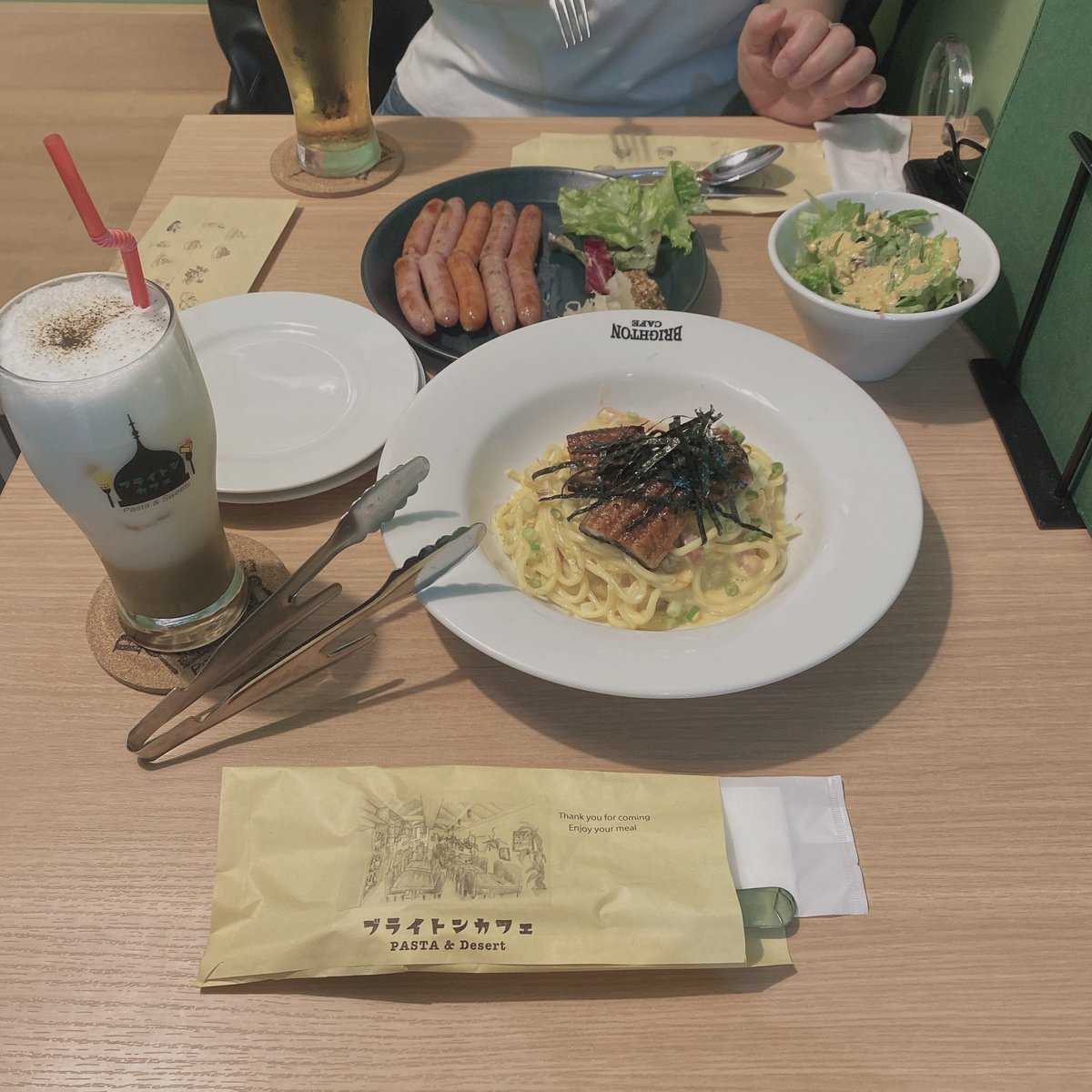 uru___1220's tweet photo. 🍃🍽️🥂 https://t.co/cQ7Xh8V8pX