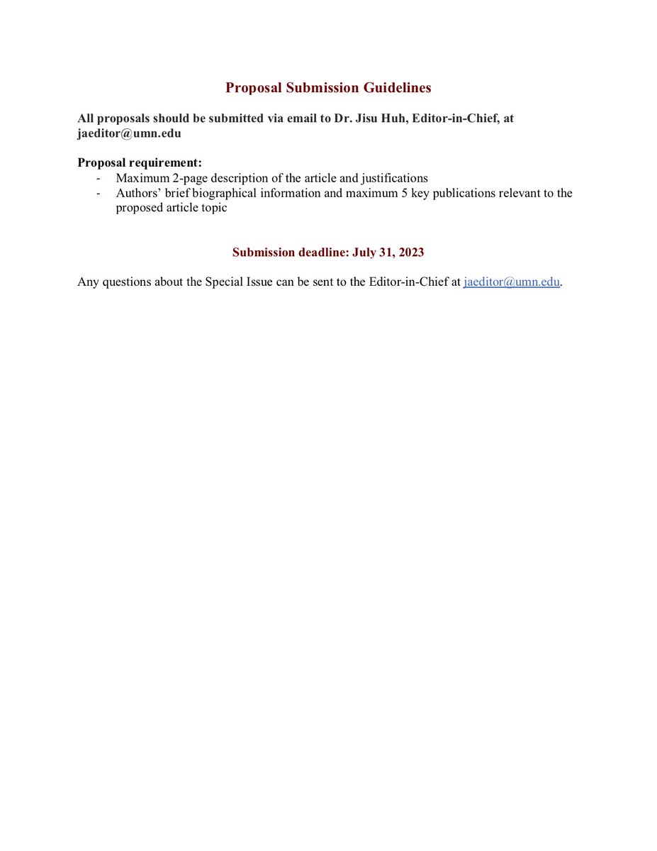 AejmcAdDivision's tweet photo. 📢📢JOURNAL OF ADVERTISING Special Issue Call for Proposals:
Computational Advertising Research Methodology. Submission Deadline: July 31, 2023. https://t.co/x9cq8kdzZM