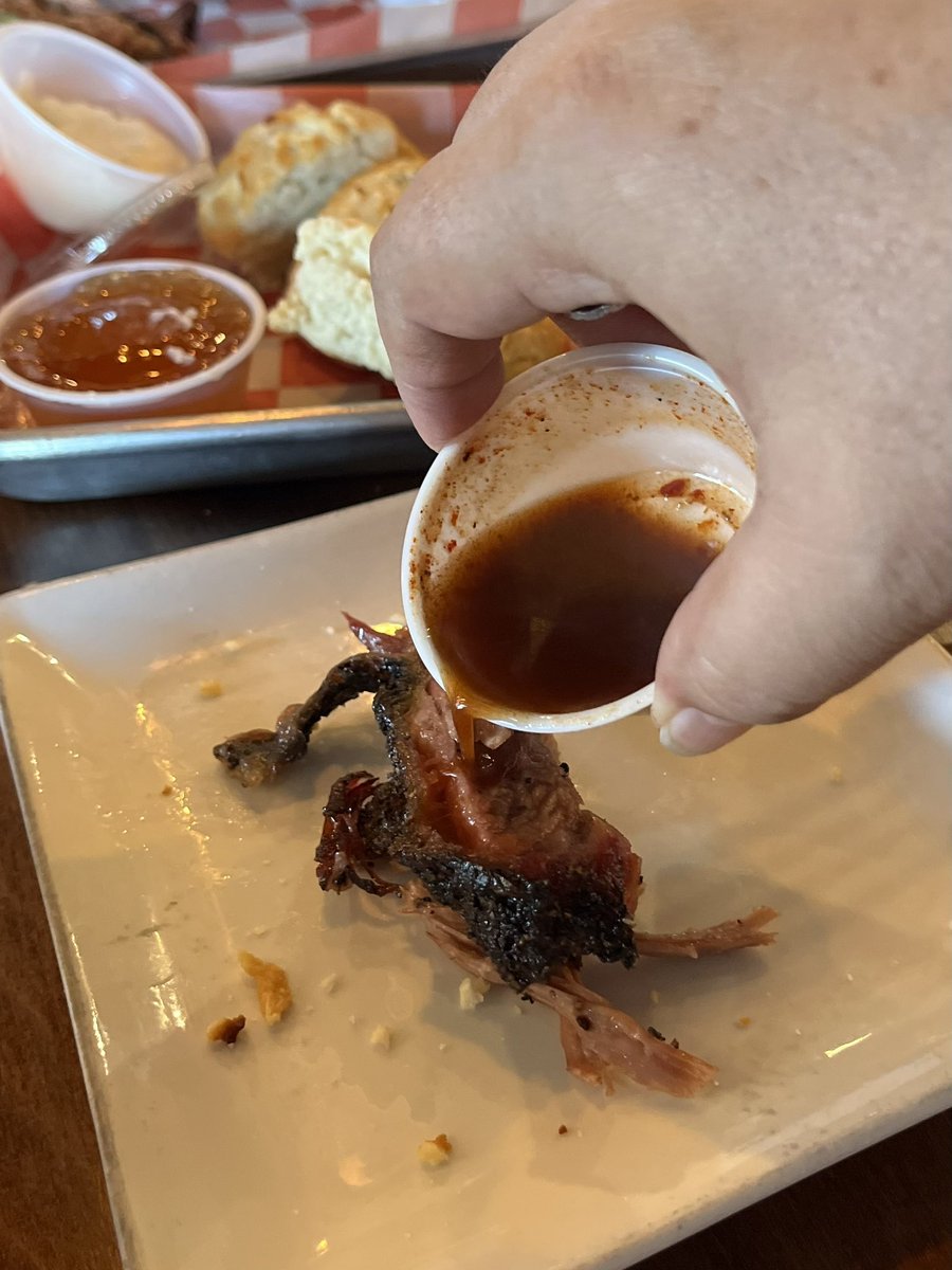 We’re still not used to the triple digit weather so that’s as close as we’re getting to a grill yesterday. Hope y’all had a great holiday! #bbq #BbqLife #Foodie