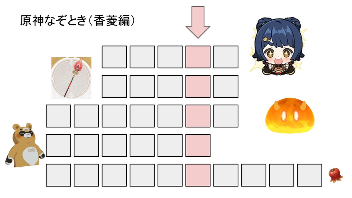 GameNiyan's tweet photo. 原神なぞとき（香菱編）です。 https://t.co/c0rQaI272D