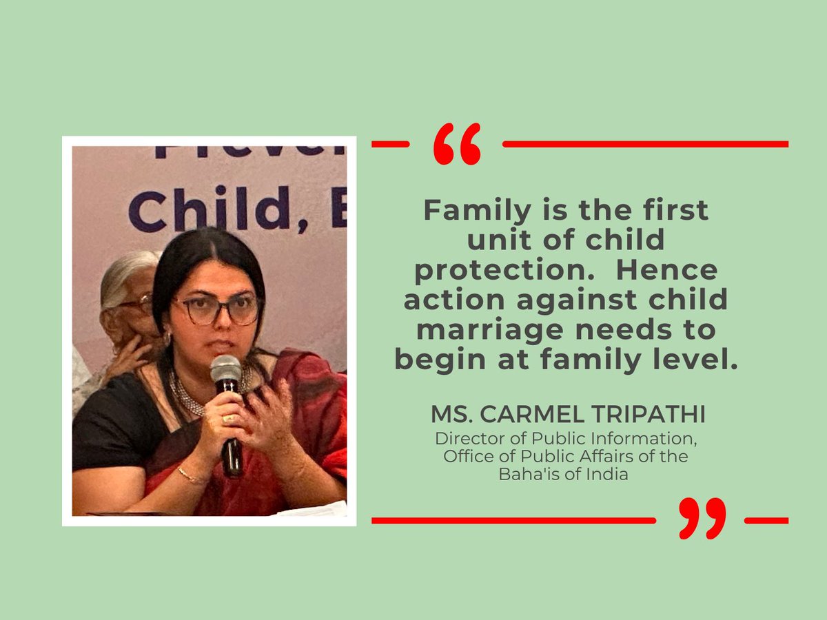 Sphere_India's tweet photo. Join @USAID_MOMENTUM's Country and Global Leadership: India-Yash campaign #25 voices from #25 #faithbasedleaders from various communities 2 raise awareness on CEFM in India

Day2️⃣: Say Hello to Ms Carmel Tripathi, from the Baha'i community  🗣
@Jhpiego | @BahaiOPAIndia 
#endCEFM https://t.co/UZEVH06sQp