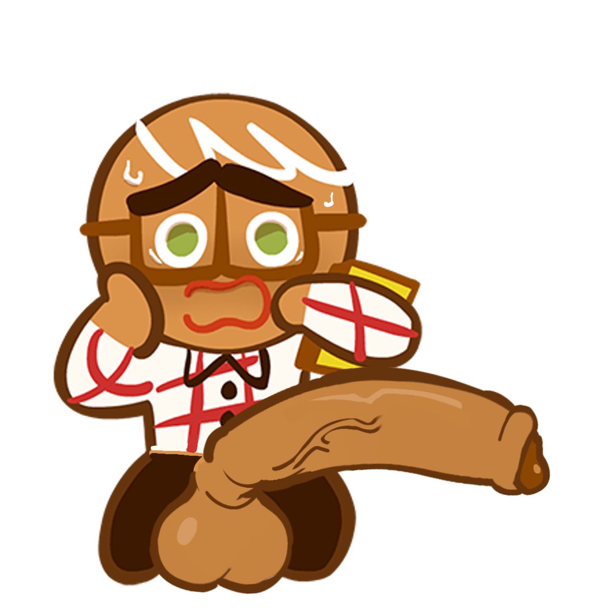 run_cock's tweet photo. Hero Cookie (normal ver.) has now whipped out his schmeat. #cookierun #cookierunkingdom #cookierunovenbreak #cookierunfanart #cookiecum #herocookie https://t.co/Viu4hDNCO1