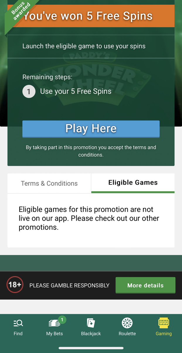 Anyone else had this issue with <a href="/paddypower/">Paddy Power</a> ? No biggie but two days running it’s happened.