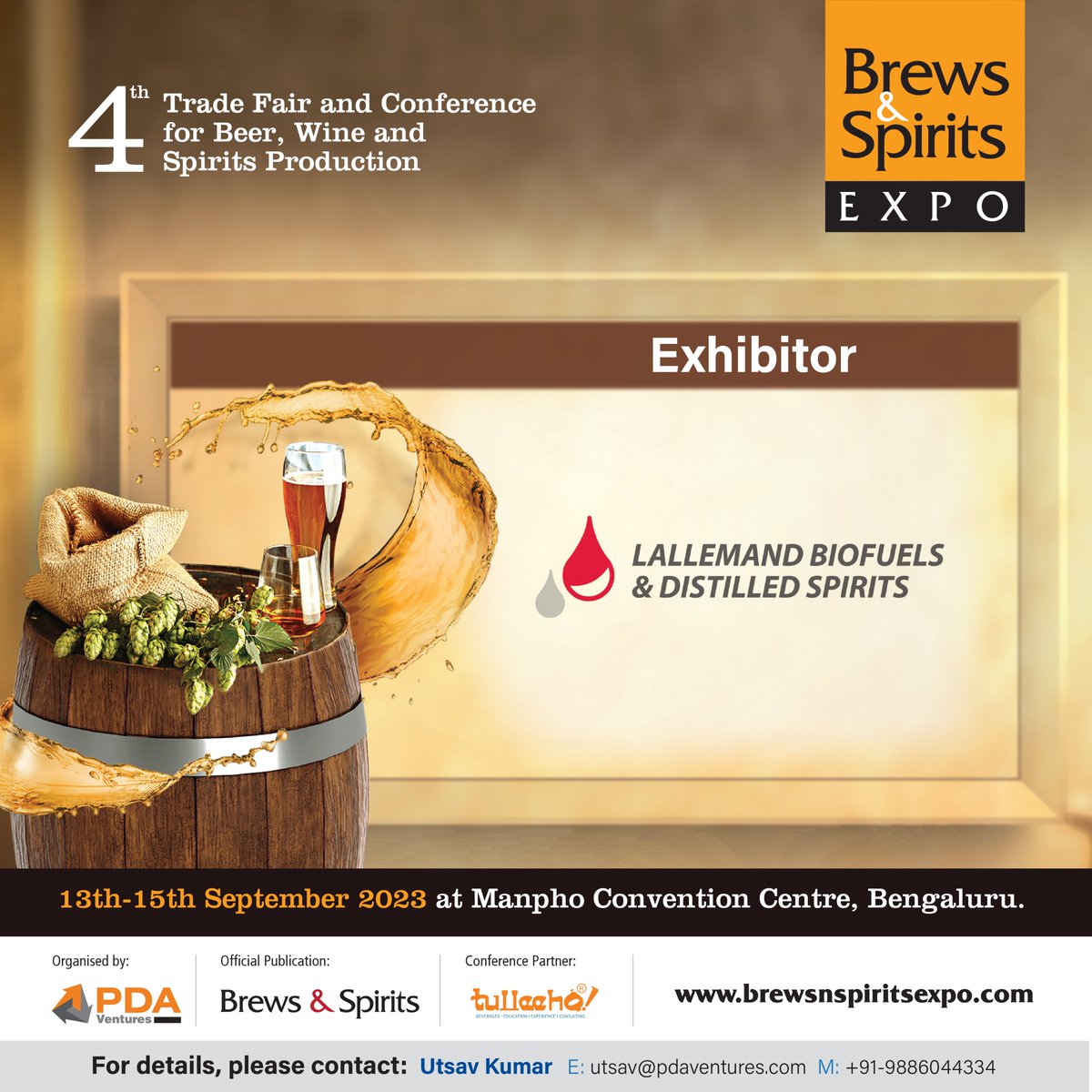 bns_expo's tweet image. Brews &amp;amp; Spirits Expo welcomes Lallemand Biofuels &amp;amp; Distilled Spirits as an exhibitor.

Lallemand Biofuels &amp;amp; Distilled Spirits is an industry leader in supplying fermentation products and value-added services to the ethanol industry.
#DistilledSpirits #EthanolIndustry