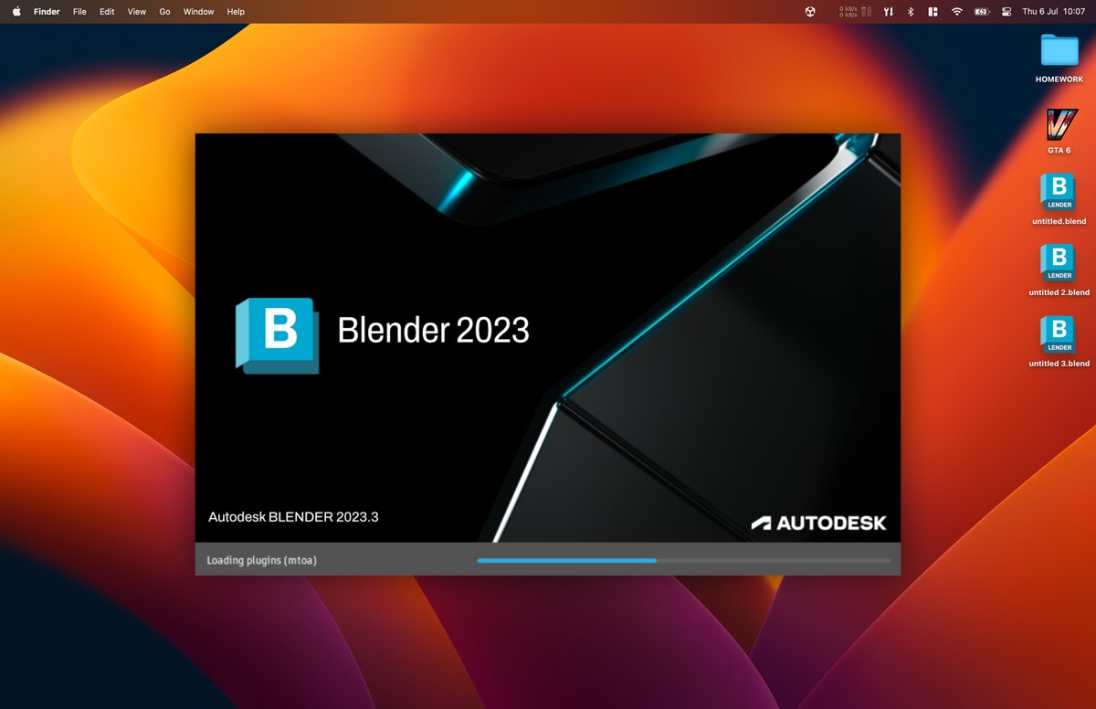 passivestar_'s tweet image. I downloaded the new Blender but it's stuck on the loading screen? 😭