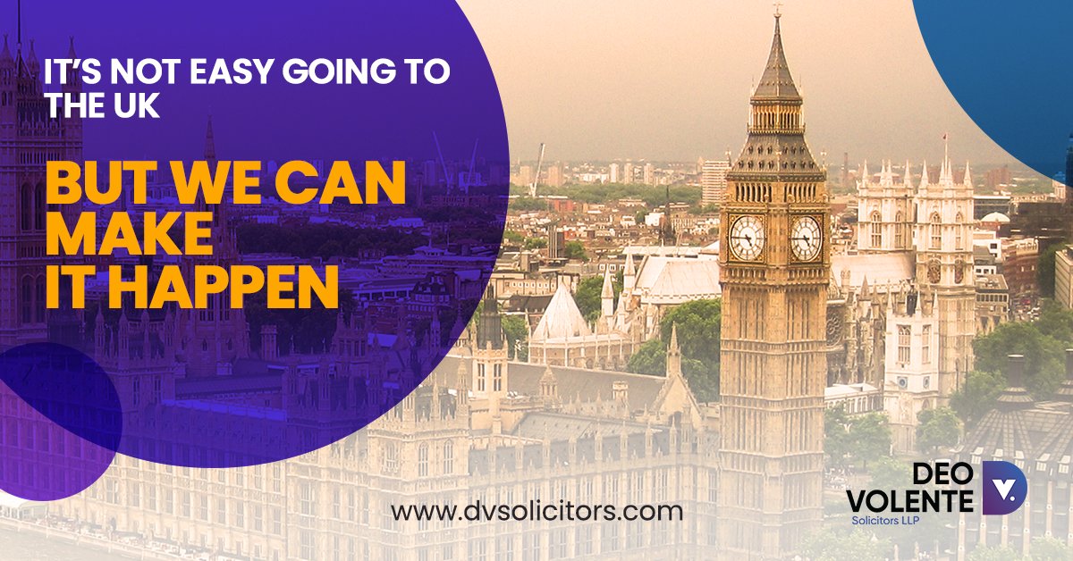 It’s not easy going to the UK
But we can make it happen
dvsolicitors.com/contact-us

#ImmigrationtoUk #FamilyVisa #SpouseVisa #BritishPassport #British #immigrationconsultants #immigrant #immigrationlawyer #immigration #uk #inmigrantes #DeoVolente #DVSolicitors