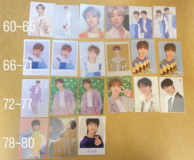 s___y_24's tweet photo. SEVENTEEN THE8 トレカ 買取

譲 画像のもの

求 買取

1~9 1枚600円
10.11 1枚1300円
12~80 1枚 400円

まとめての方、条件の良い方を優先させていただきます。メルカリでのお取引または福岡市内であれば手渡し可能です。

お気軽にリプまたはDMお願い致します🙇🏼‍♀️
 #SEVENTEEN  #SEVENTEENトレカ交換 https://t.co/6RM1bMeImL