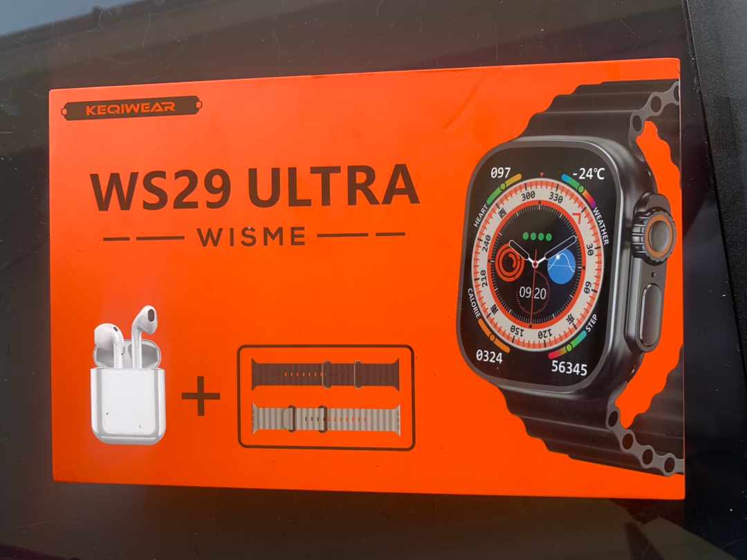 Smart watch with free earpods at 0750793373