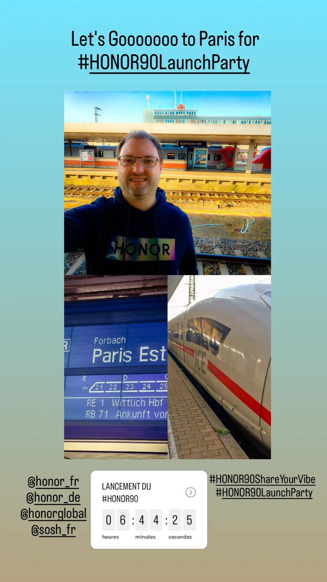 lesnox's tweet photo. Vivement dans un peu plus de 6h d'en savoir plus sur le nouveau #HONOR90 et surtout de pouvoir l'essayer lors d'un tour photos dans Paris !
Merci @Honor_FR et @Sosh_fr de pour assister à ce lancement Européen !
Bien un test complet grâce au programme #TesteurSosh de @Sosh_fr 🤩 https://t.co/MywAMPrOtc