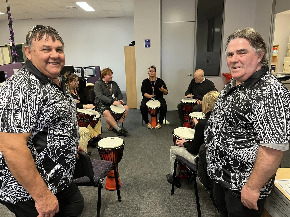We dropped into MAX Employment in Burnie for events to celebrate NAIDOC Week - "For our Elders".

Stephanie from Anglicare was holding a Rhythm2Recovery drumming session while Elders Scott and Graeme shared traditional food such as mutton birds and whitebait patties.

#NAIDOC2023
