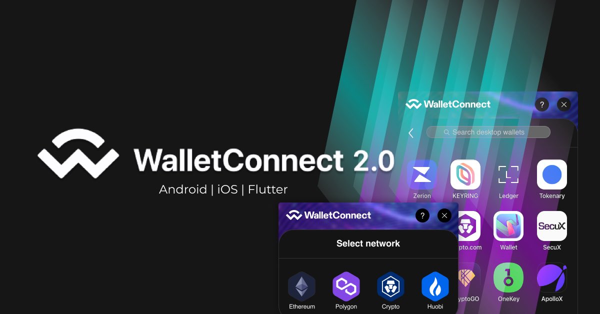 gwei_land's tweet photo. We at Gweiland specialise in WalletConnect v2.0 authentication of mobile dApps. Not sure how to integrate it? Don’t worry, we got you covered!
#dApp #WalletConnect #Decentralization #Metamask #Cryptocurency https://t.co/l89jlQSgeO