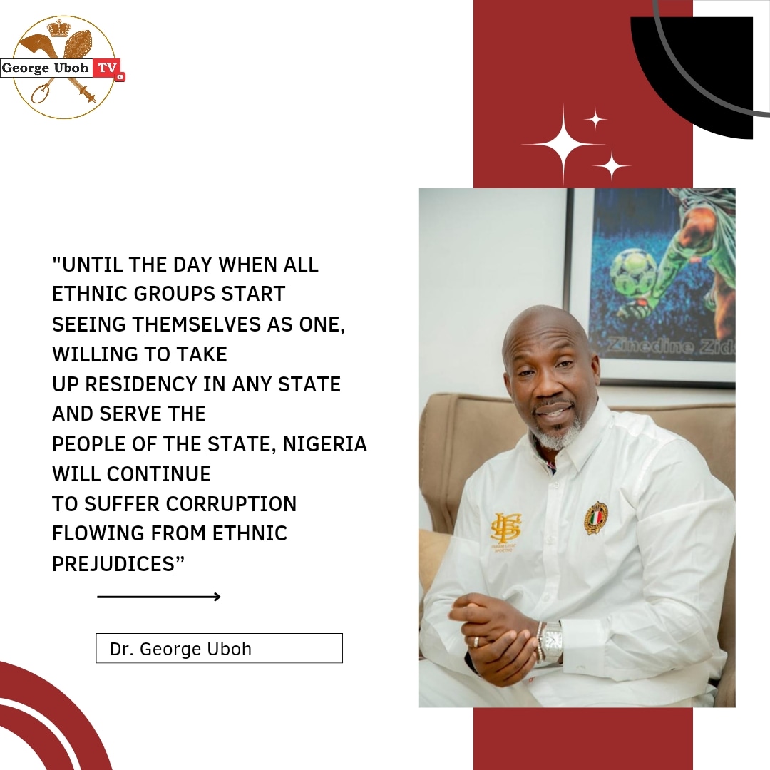 GeorgeUbohTV's tweet photo. Nigeria's Strength Lies in UNITY, breaking barriers and building bridges 
#SayNoToCorruption 
#GeorgeUbohtv https://t.co/ldWxUKZLSm