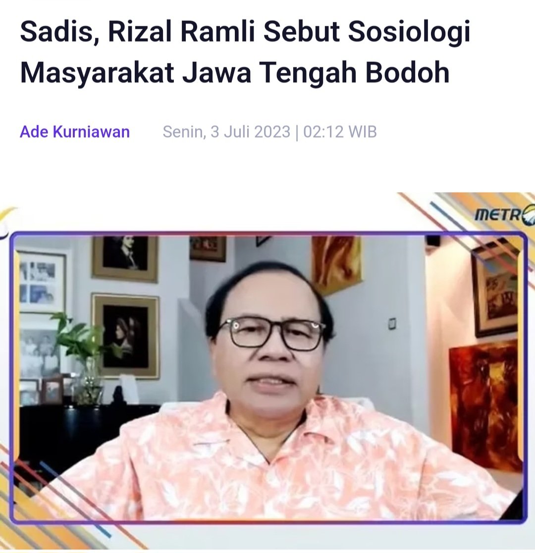 JhonSitorus_18's tweet photo. Ini jelas PENGHINAAN kepada seluruh warga Jawa Tengah

Saya berharap semoga tak ada reaksi berlebih dari Warga Jateng atas penyataan TENDENSIUS dan MERENDAHKAN martabat warga Jateng

Ini sekaligus bukti, terlihat TERDIDIK bukan berarti jaminan benar2 BERADAB dan punya ETIKA https://t.co/U2zRBe75Iy