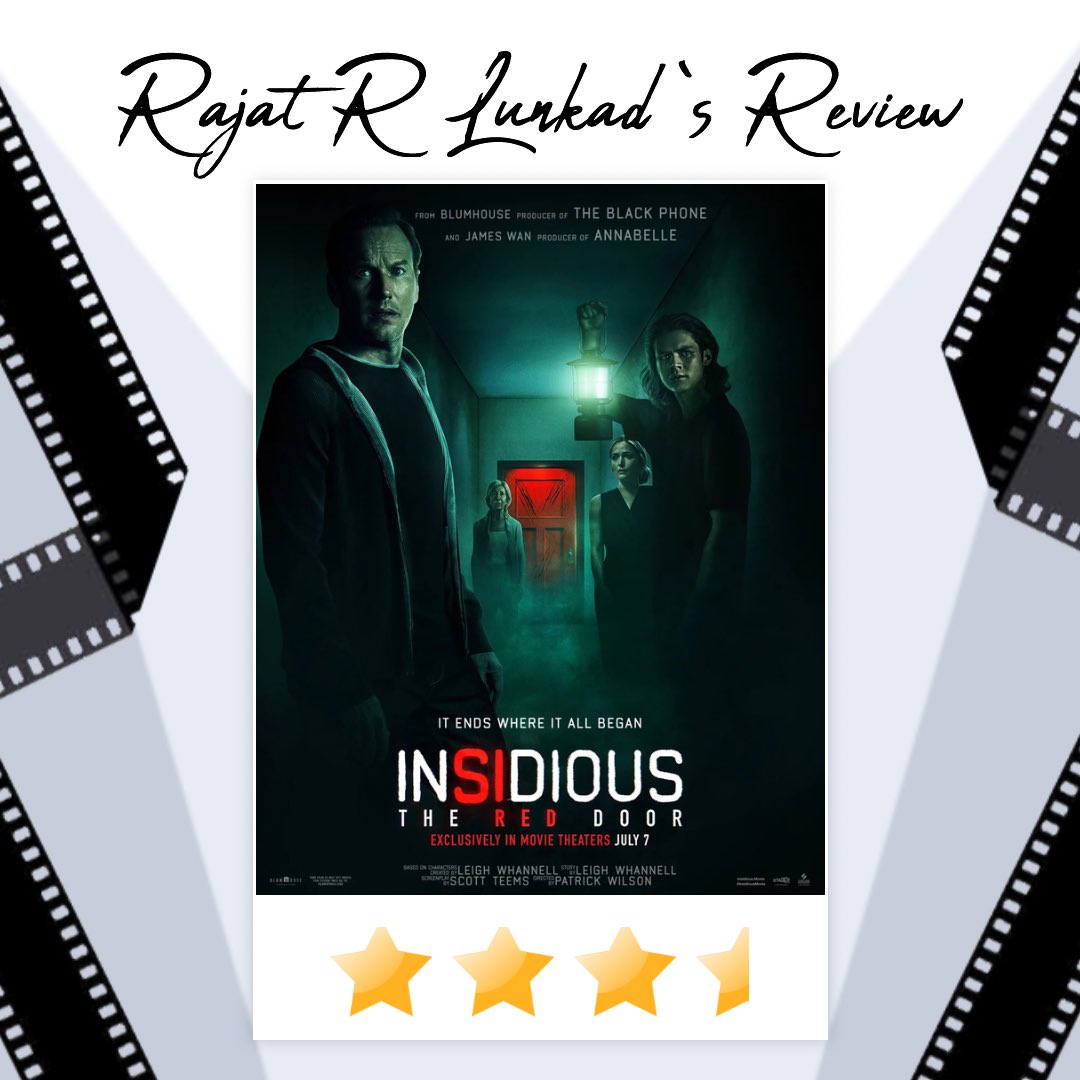 #Insidious Review:★★★½

#TheRedDoor is a well-made and atmospheric horror film.

#PatrickWilson makes a strong directorial debut, he does a great job of capturing the scares & suspense of the #InsidiousMovie 

I highly recommend checking out #InsidiousTheRedDoor, If you're…