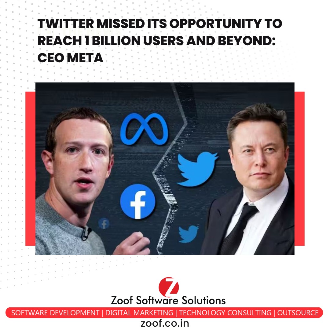 ZoofInc's tweet photo. Twitter had a chance to have more than 1 billion users, however, it fell short: CEO meta
Feel free to ask any query at info@zoof.co.in
For more detail visit: https://t.co/7zcWbiX48D
.
.
#twitter #ceo #markzuckerberg #threads #meta #mikedavis #instagramapp #twitternews #business https://t.co/2b5FQ0CjvG