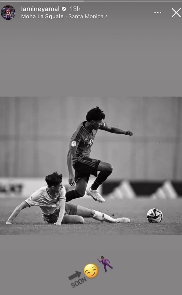 GOATLeooooMessi's tweet photo. Lamine Yamal via IG story after Arda Güler's decision to join Real Madrid!

🥶🥶🥶 https://t.co/HRQJn9zHcU