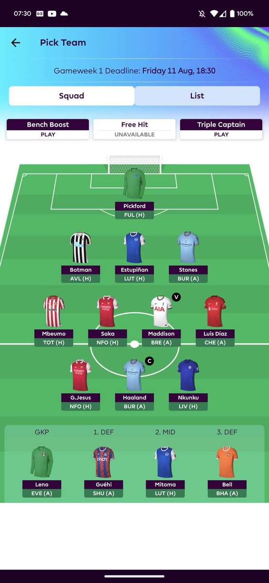 PunchBagBobAFC's tweet photo. And so it begins....

How are everyone's drafts looking?

#FPL #FPLCommunity #FPLLaunchDay https://t.co/dLo53oFZCL