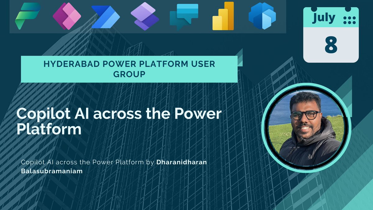 agarwal_ritika's tweet photo. Join us on 08-July-2023 (This Saturday) for a power packed session on "Copilot AI across the Power Platform" by @dharani1743 at 3:30 PM IST!
No need to register. You can join using link: https://t.co/L2E05sHctU
#PowerPlatform #PowerApps #PPUG #PowerAutomate #Microsoft #Copilot https://t.co/rs9eJ82SVs