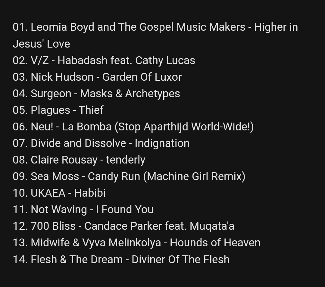 If you prefer your terrors around the same time as your morning coffee, well, you are in luck!

Monday night's show is now available for playback: mixcloud.com/noboundsradio/…

Feat. DJ Haram, <a href="/TheAcademyofSun/">Nick Hudson</a>, Midwife, <a href="/moormother/">poetry</a>, Plagues, Valentina Magaletti, Leomia Boyd + more