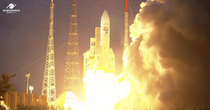 IQspacecom's tweet photo. ๐ The German communication satellite Heinrich Hertz led by @DLR_SpaceAgency is launched and on its way to geostationary orbit. We are proud that our NEXT-OBP communication unit is part of the scientific payload: https://t.co/XBW2HoDabj
#HeinrichHertzMission #IQSpacecom #H2Sat https://t.co/QmcyYpe8LX