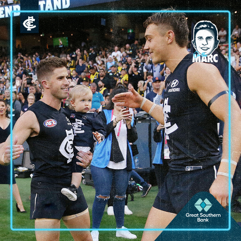 CarltonFC's tweet photo. Binga 🤝 Binga. 

Crippa (the scholar) chats with Murph about life outside of football, inside of football and everything in between. 

Listen wherever you get your podcasts... you won't want to miss this one.