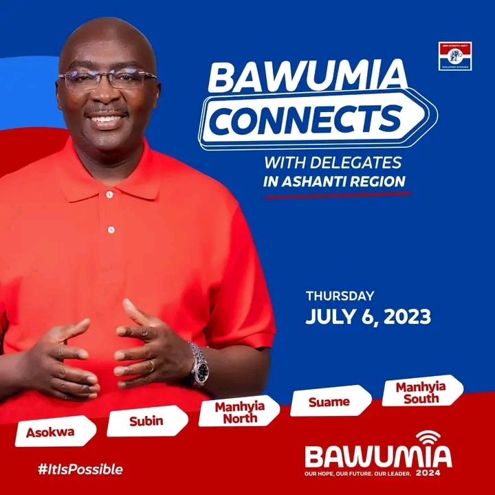 UsmanAhmedTj27's tweet photo. Dr. Mahamudu Bawumia connects with Npp delegates in the Ashanti Region.
#ItsPossibleTogether
#Victory2024
#DMB24 https://t.co/Pqbo0KGO2a