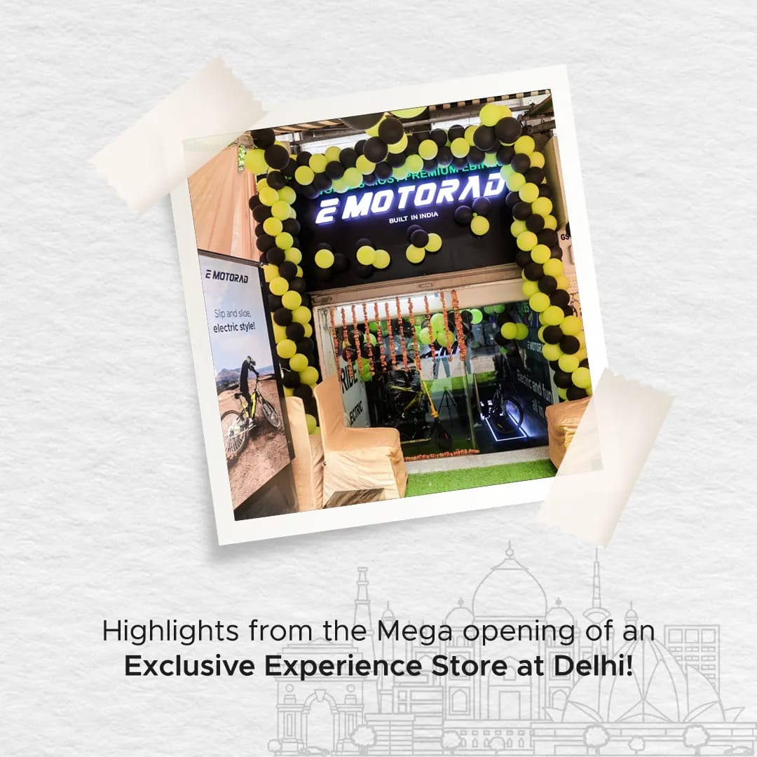 e_motorad's tweet photo. Dreams do become real! 💚
We proudly opened the doors to our first exclusive store in Delhi!
Thank you for your continuous love and support!
Visit us for a personalized Ebike experience!
#ExperienceStore #Delhi #ExclusiveStore #EM #EMotorad #India https://t.co/bqVkNZiEfM