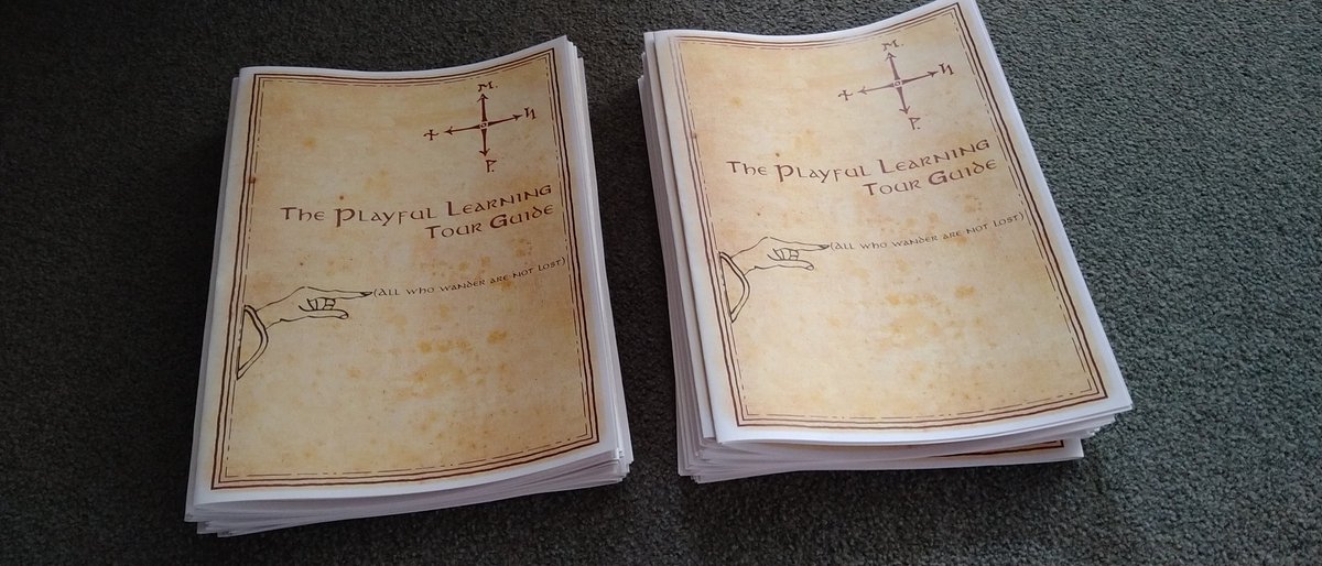 All ready to go. Session 7 today, Build it they will come... #playlearn23