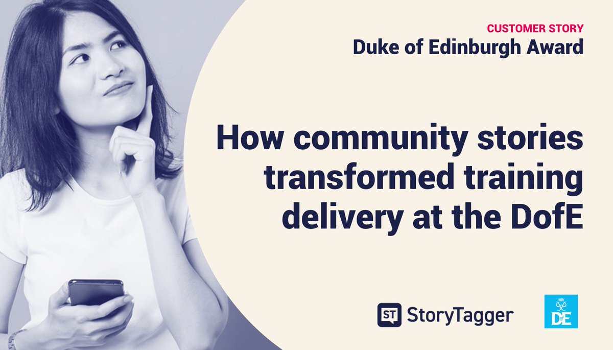 StoryTagger's tweet photo. For impactful ways to scale, digitise and transform #LearningProgrammes, without losing human connection, check out our latest customer story from The Duke of Edinburgh’s Award.
https://t.co/KFKjk82abx
#CharityLearning #VolunteerStories @DofE https://t.co/lzyX3twTEX