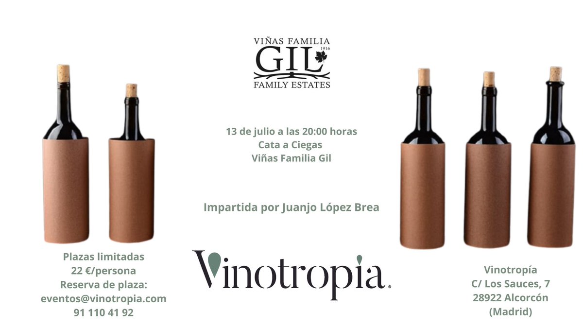 vinotropia's tweet photo. Cata a Ciegas de Vinos Viñas Familia Gil - https://t.co/1uMyGvDU6w https://t.co/qpBH2IHkCG