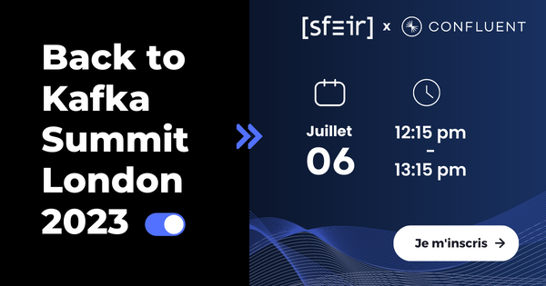 SFEIR (@sfeir) on Twitter photo Kafka Summit London 2023 : le débrief par SFEIR 🇬🇧 
Dernières minutes pour s'inscrire ! Nos experts Kafka seront accompagnés de @fredataflow, Solutions Engineer chez #Confluent pour débriefer de toutes les nouveautés et annonces #Kafka
Inscriptions 👉 bit.ly/3PLsKNx Kafka Summit London 2023 : le débrief par SFEIR 🇬🇧 
Dernières minutes pour s'inscrire ! Nos experts Kafka seront accompagnés de @fredataflow, Solutions Engineer chez #Confluent pour débriefer de toutes les nouveautés et annonces #Kafka
Inscriptions 👉 bit.ly/3PLsKNx