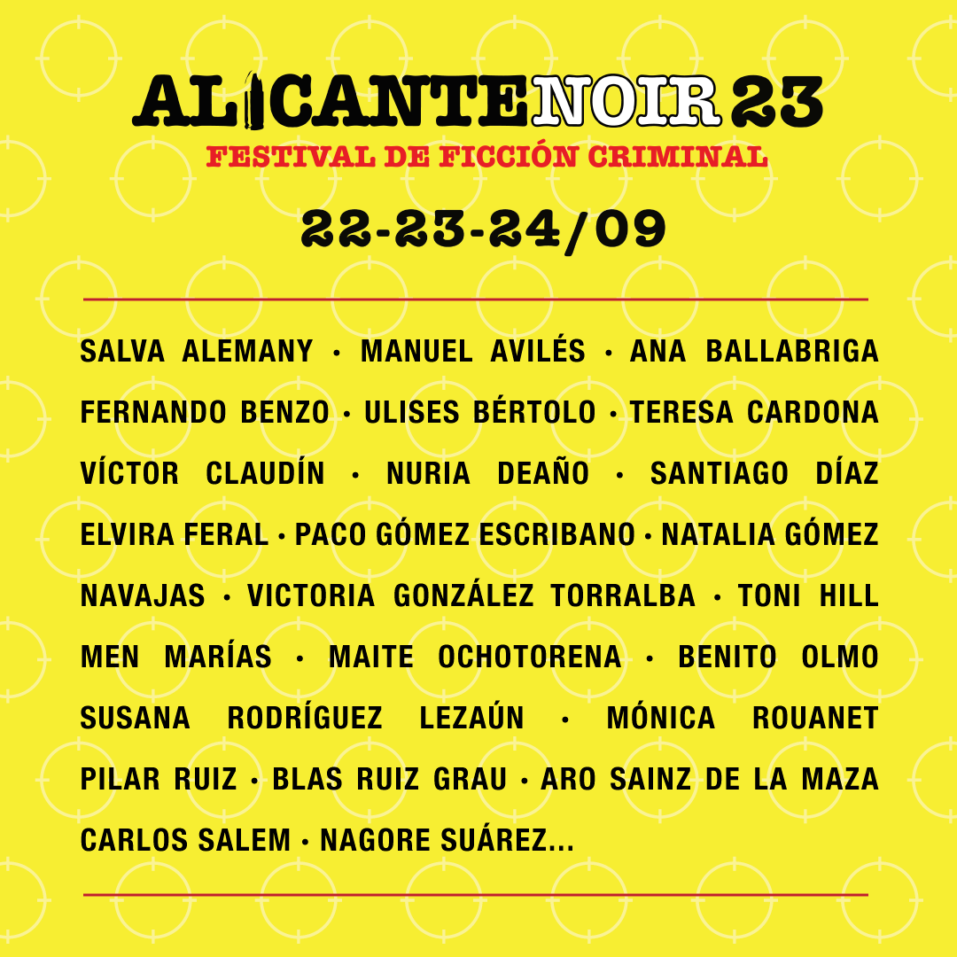 🙌 En esta tercera edición contaremos con más de 30 escritores que participaran en multitud de actividades dirigidas a los amantes del género de ficción criminal 🖤

📅 Del 22 al 24 de septiembre.
 📍Espacio Séneca.
 📲 alicantenoir.com

<a href="/alicantecultura/">Cultural Alicante</a>