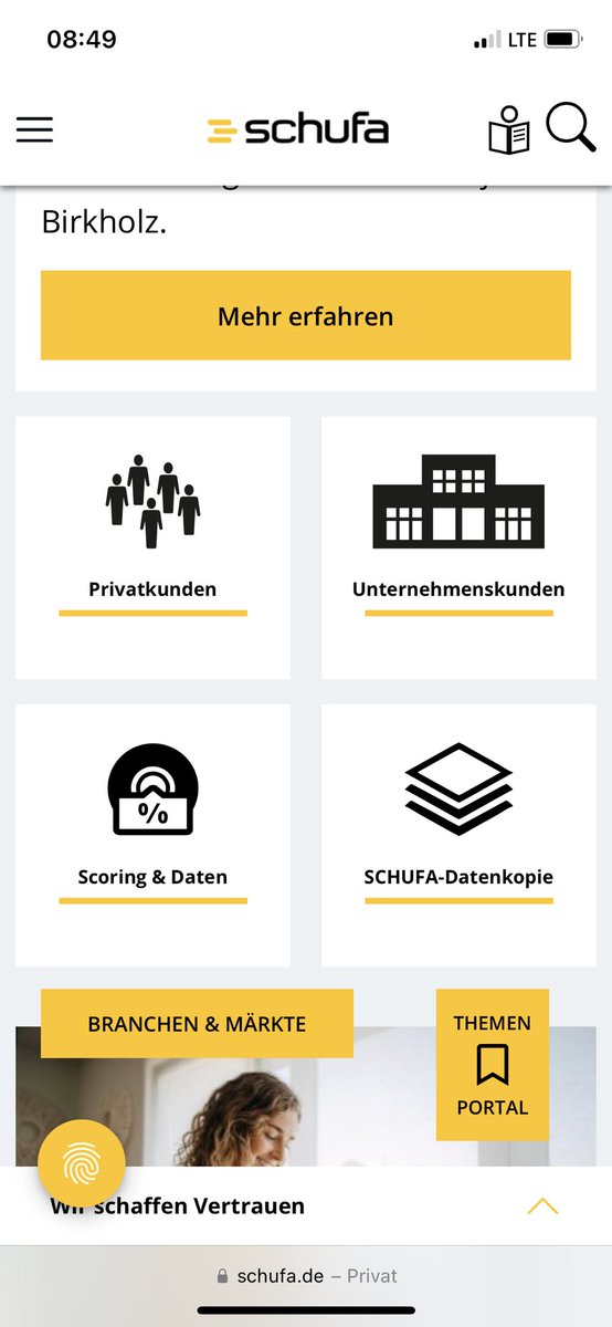 @hjtenhagen @SCHUFAHoldingAG @Finanztip @ardmoma Noch einfacher zu finden auf Schufa.de direkt auf der Startseite. #transparenz