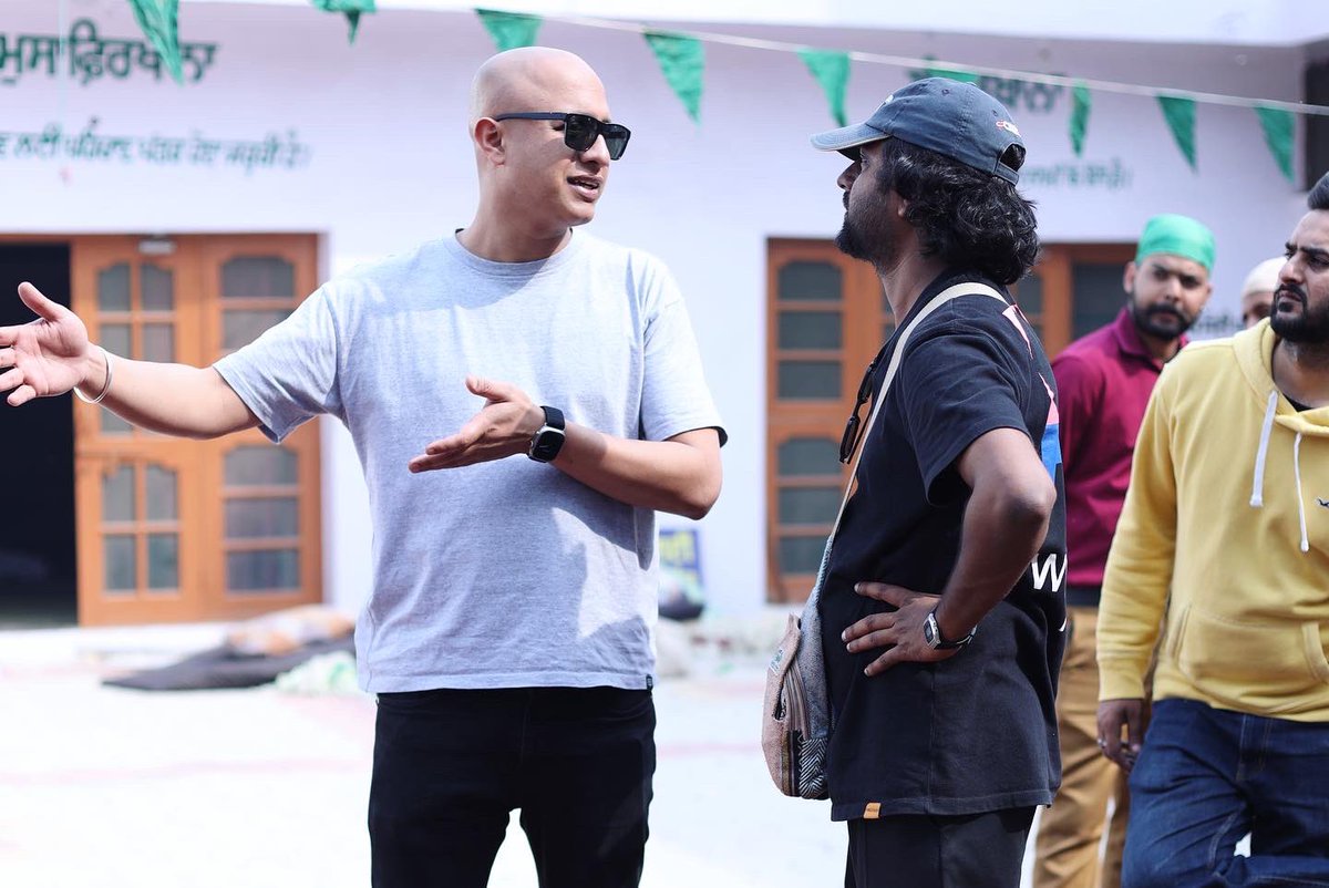 DonatiMedia's tweet photo. Capturing magic on set with the brilliant DP Ashudeep and visionary Director @NavjitButtar . Together, we're weaving a tale that'll leave you spellbound. Get ready for a visual journey like no other. 🎥✨ #CreatingMagic #BehindTheScenes #donatimedia https://t.co/Us1kGYUjVU